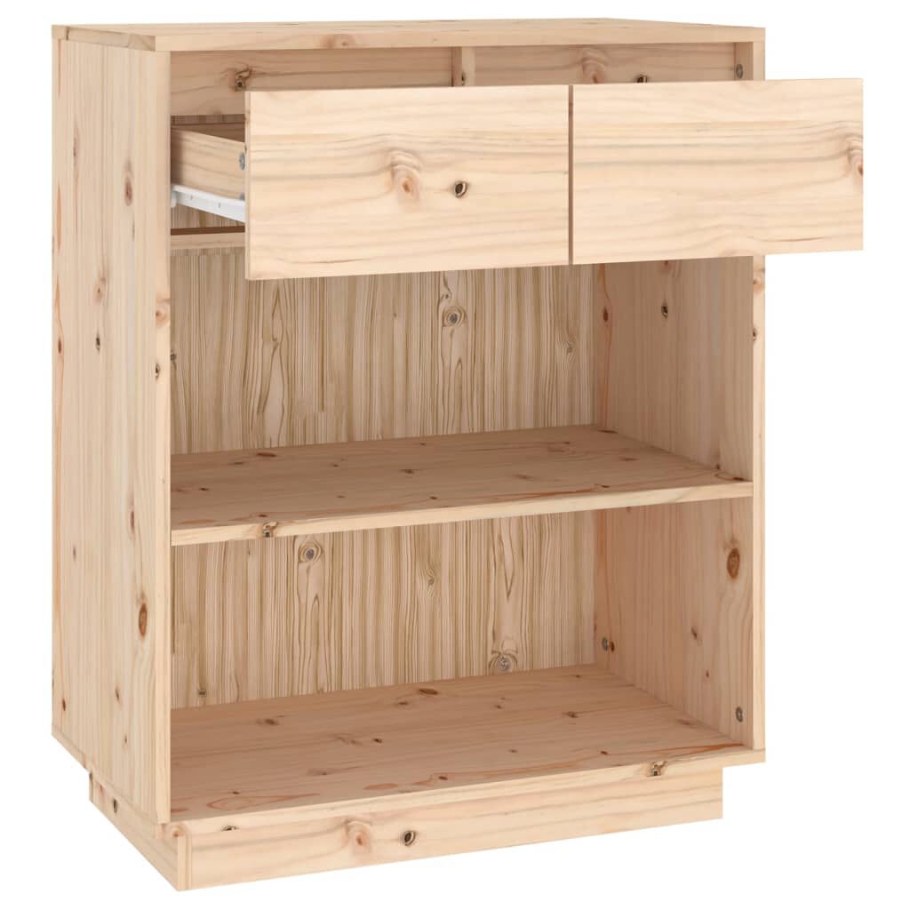 vidaXL Ντουλάπι Κονσόλα 60 x 34 x 75 εκ. από Μασίφ Ξύλο Πεύκου