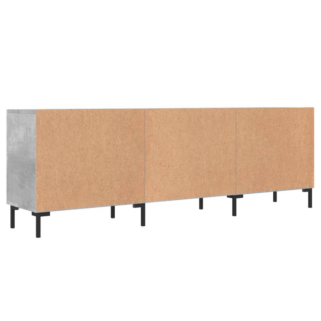vidaXL Έπιπλο Τηλεόρασης Γκρι Σκυροδέματος 150x30x50 εκ. Επεξ. Ξύλο