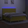 vidaXL &Kappa;&rho;&epsilon;&beta;ά&tau;&iota; Boxspring &mu;&epsilon; &Sigma;&tau;&rho;ώ&mu;&alpha; & LED &Pi;&rho;ά&sigma;&iota;&nu;&omicron; 180x200 &epsilon;&kappa; &Upsilon;&phi;&alpha;&sigma;&mu;ά&tau;&iota;&nu;&omicron;