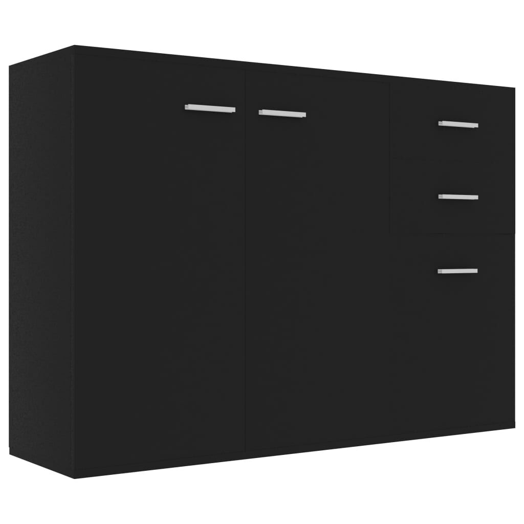 vidaXL Μπουφές Μαύρος 105 x 30 x 75 εκ. από Μοριοσανίδα