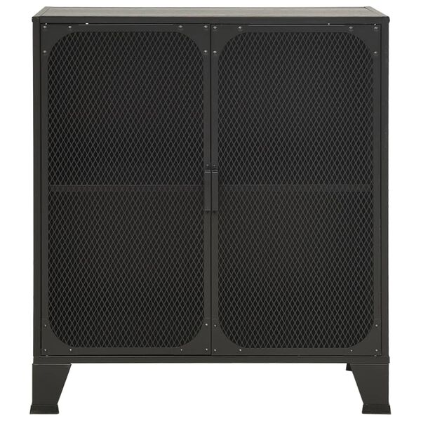 vidaXL Ντουλάπι Αποθήκευσης Γκρι 72 x 36 x 82 εκ. Μέταλλο / MDF