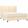 vidaXL &Kappa;&rho;&epsilon;&beta;ά&tau;&iota; Boxspring &mu;&epsilon; &Sigma;&tau;&rho;ώ&mu;&alpha; &Kappa;&rho;&epsilon;&mu; 180x200 &epsilon;&kappa;. &Upsilon;&phi;&alpha;&sigma;&mu;ά&tau;&iota;&nu;&omicron;
