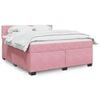 vidaXL &Kappa;&rho;&epsilon;&beta;ά&tau;&iota; Boxspring &mu;&epsilon; &Sigma;&tau;&rho;ώ&mu;&alpha; &Rho;&omicron;&zeta; 180x200 &epsilon;&kappa;. &Beta;&epsilon;&lambda;&omicron;ύ&delta;&iota;&nu;&omicron;