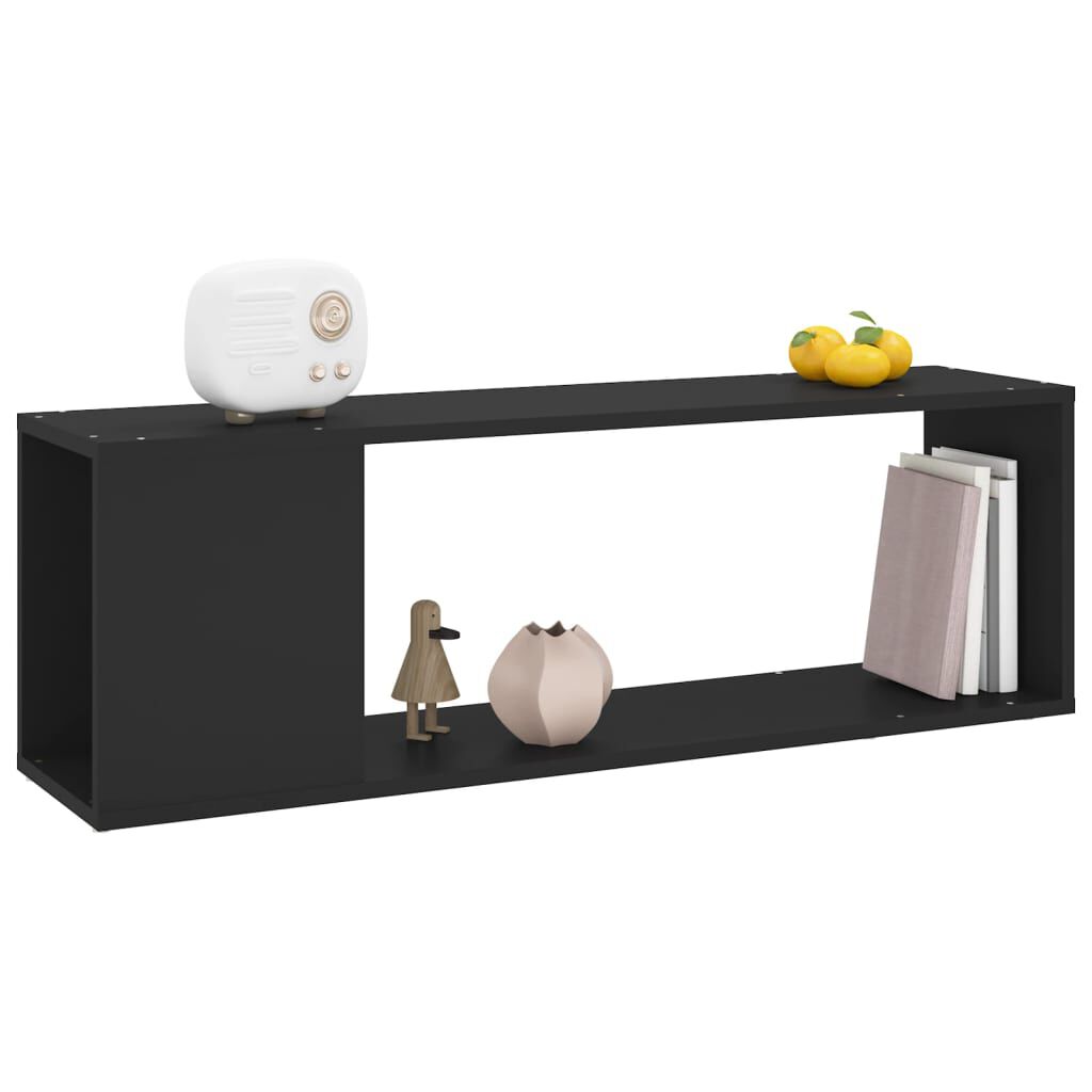 vidaXL Έπιπλο Τηλεόρασης Μαύρο 100 x 24 x 32 εκ. Επεξεργασμένο Ξύλο