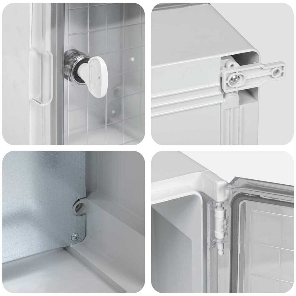 vidaXL Ντουλάπι Ελέγχου Γκρι 18 x 13 x 24 εκ. ΑΒΣ Πλαστικό