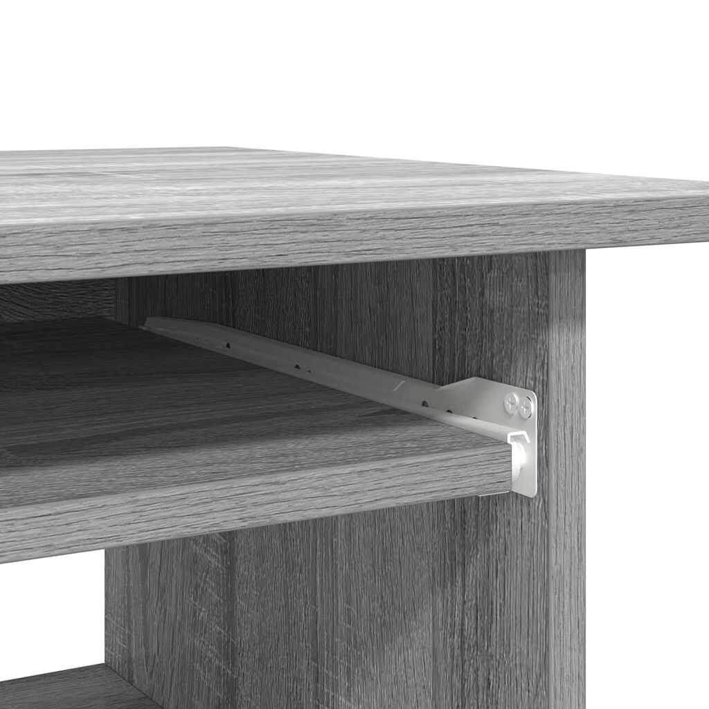 vidaXL Γραφείο Γκρι Sonoma 80 x 45 x 74 εκ. από Επεξεργασμένο Ξύλο