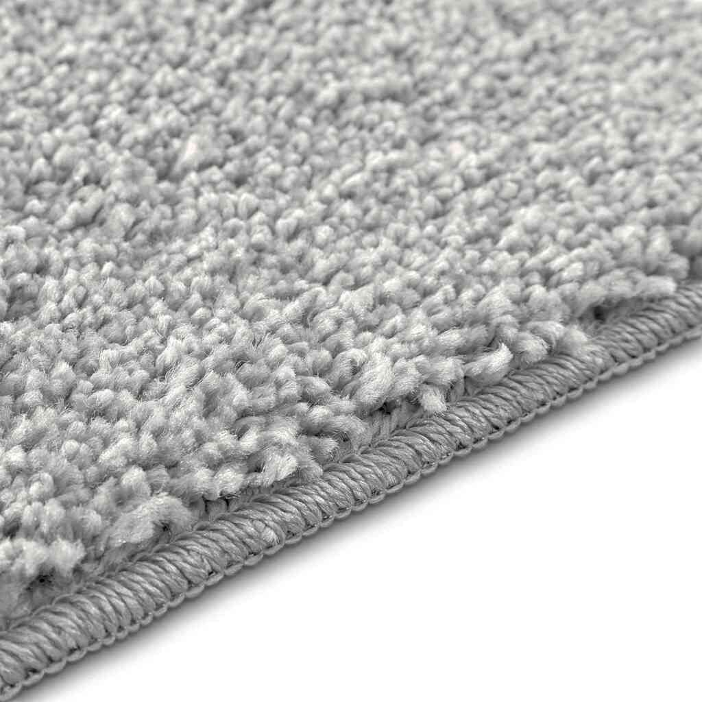 vidaXL Πατάκι μπάνιου 3 pcs Γκρι 50 x 50 cm Πολυπροπυλένιο