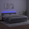 vidaXL &Kappa;&rho;&epsilon;&beta;ά&tau;&iota; Boxspring &mu;&epsilon; &Sigma;&tau;&rho;ώ&mu;&alpha; & LED &Alpha;&nu;.&Gamma;&kappa;&rho;&iota; 180x200 &epsilon;&kappa;. &Beta;&epsilon;&lambda;&omicron;ύ&delta;&iota;&nu;&omicron;