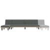 vidaXL Καναπές Κρεβάτι Γωνιακός Σκούρο Γκρι 255x140x70 εκ. Υφασμάτινος