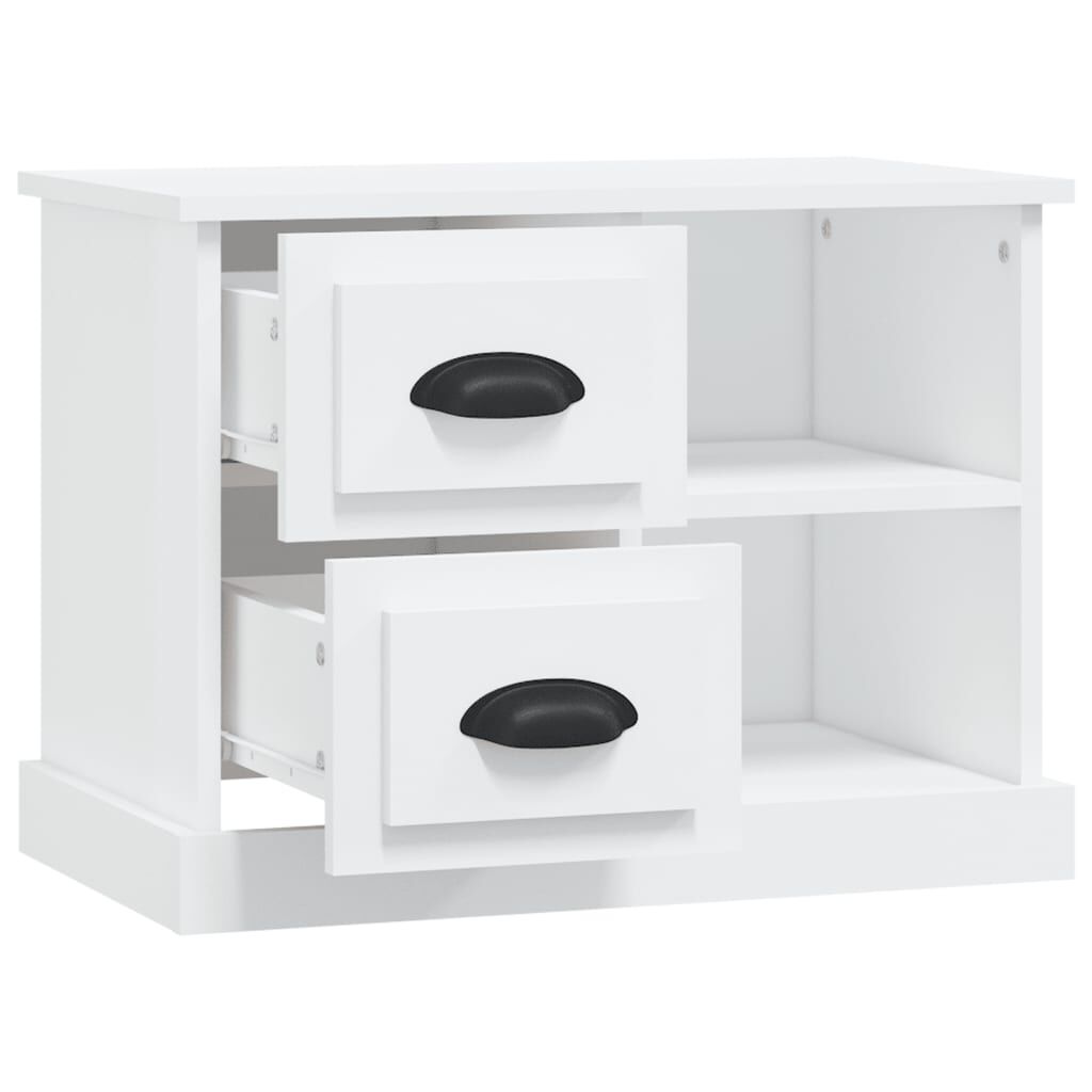 vidaXL Κομοδίνο Λευκό 60 x 35,5 x 45 εκ.