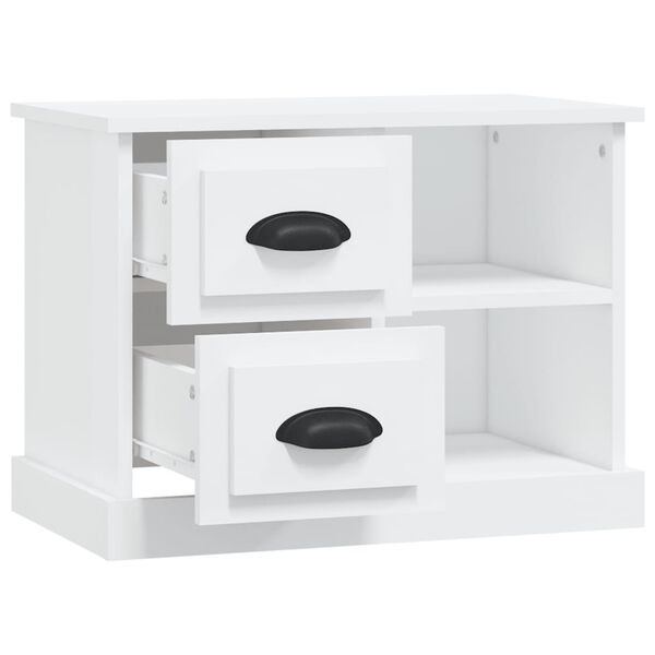 vidaXL Κομοδίνο Λευκό 60 x 35,5 x 45 εκ.