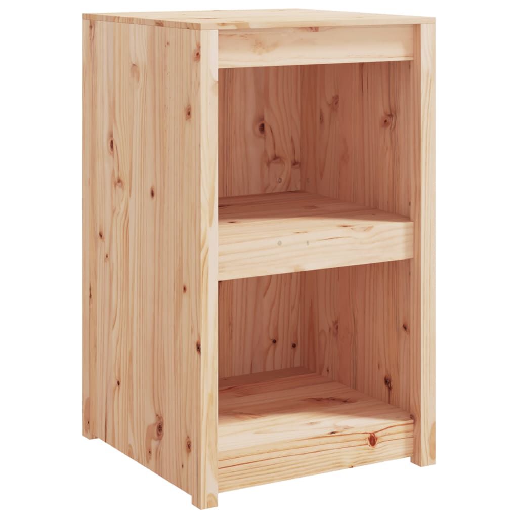 vidaXL Ντουλάπι Κουζίνας Εξ. Χώρου Μαύρο 55x55x92 εκ Μασίφ Ξύλο Πεύκου