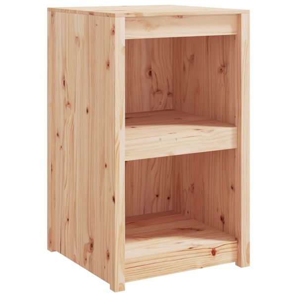 vidaXL Ντουλάπι Κουζίνας Εξ. Χώρου Μαύρο 55x55x92 εκ Μασίφ Ξύλο Πεύκου