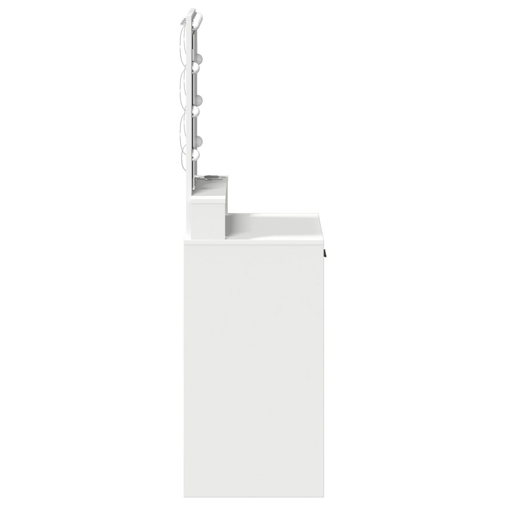 vidaXL Τουαλέτα με Φώτα LED Λευκή 50x41x140 εκ