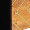 vidaXL Βοηθητικό Έπιπλο Καφέ/Μαύρο 80x33,5x75 εκ. Μασίφ Ξύλο Μάνγκο