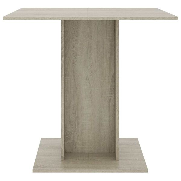 vidaXL Τραπεζαρία Sonoma Δρυς 80 x 80 x 75 εκ. από Μοριοσανίδα