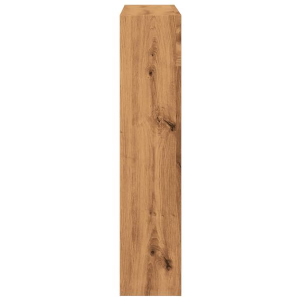 vidaXL Πλαίσιο Τζακιού Αρτισιανή Δρυς 81x18x82 εκ. από Επεξ. Ξύλο
