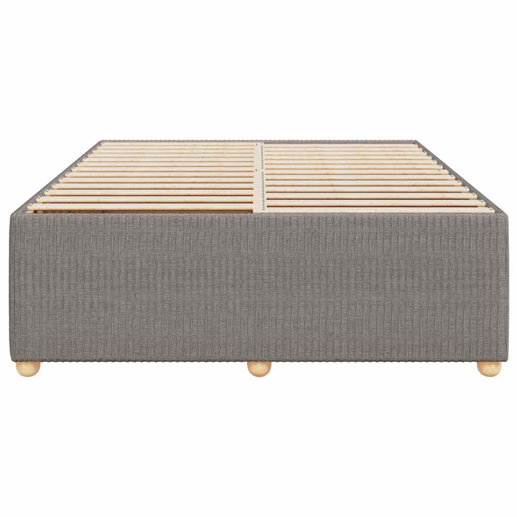 vidaXL Σκελετός Κρεβατιού Χωρίς Στρώμα Taupe 160x200 εκ. Υφασμάτινο