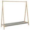 vidaXL Κρεμάστρα Ρούχων με Ράφια 106x34x102 εκ. Μπαμπού