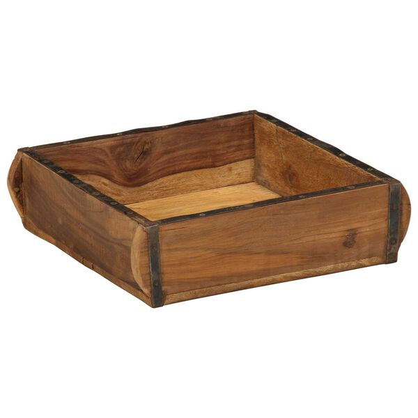 vidaXL Δίσκος με αποθήκευση Καφέ 31 x 29 x 10 εκ