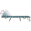 vidaXL Πτυσσόμενη ξαπλώστρα 2 pcs Πράσινο 56 x 189 x 87 εκ. ύφασμα