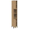vidaXL Ντουλάπι μπάνιου Δρυς τεχνίτης 30x30x190 cm Κατασκευασμένο ξύλο