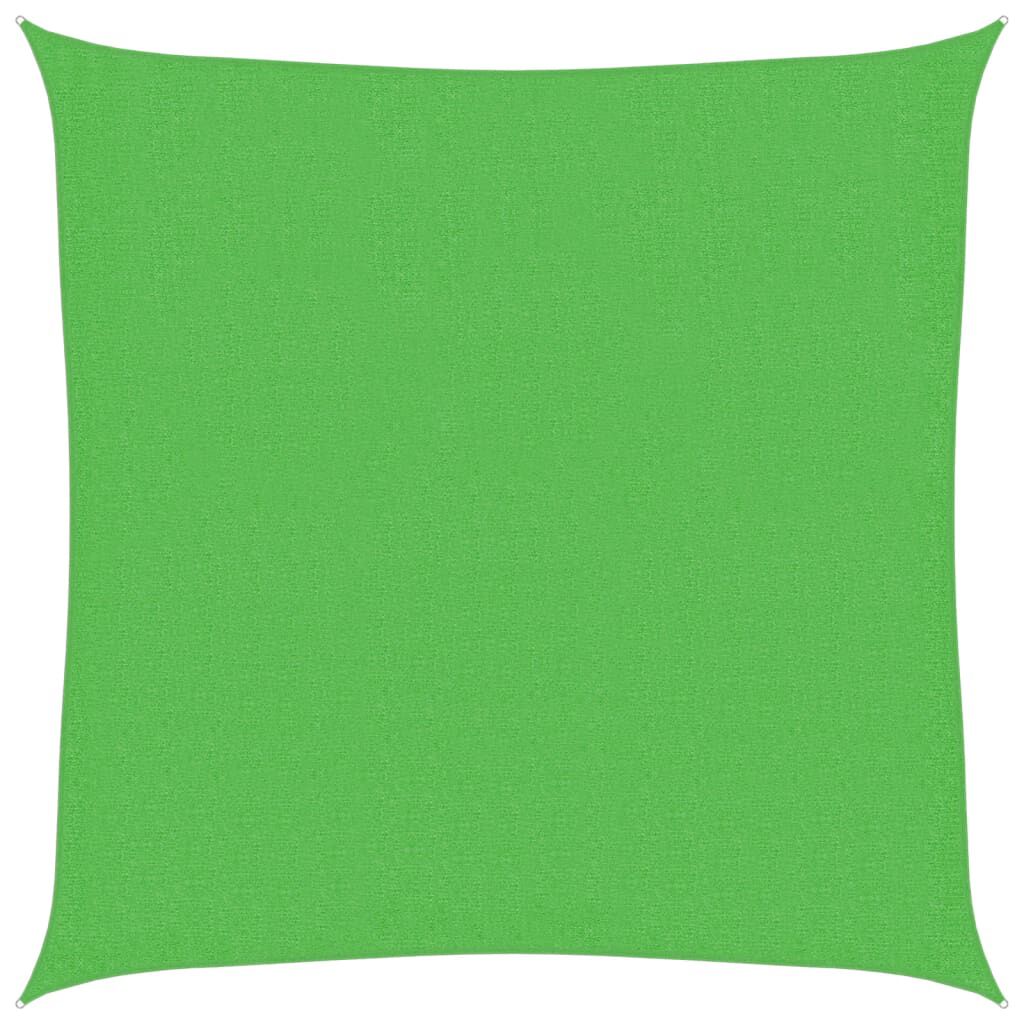 311272 vidaXL Sunshade Sail 160 g/m² Light Green 2x2 m HDPE