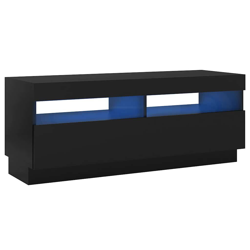 vidaXL Έπιπλο Τηλεόρασης με Φωτισμό LED Μαύρο 100 x 35 x 40 εκ.