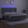 vidaXL &Kappa;&rho;&epsilon;&beta;ά&tau;&iota; Boxspring &mu;&epsilon; &Sigma;&tau;&rho;ώ&mu;&alpha; & LED &Alpha;&nu;.&Gamma;&kappa;&rho;&iota; 180x200 &epsilon;&kappa;. &Beta;&epsilon;&lambda;&omicron;ύ&delta;&iota;&nu;&omicron;