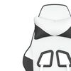 vidaXL Καρέκλα Gaming με Υποπόδιο Λευκό και Μαύρο από Συνθετικό Δέρμα