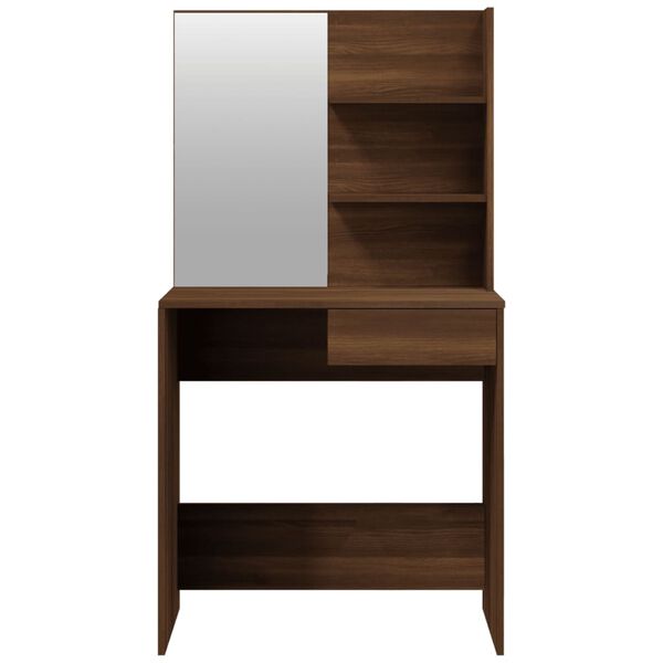 vidaXL Μπουντουάρ Σετ Καφέ Δρυς 74,5 x 40 x 141 εκ.