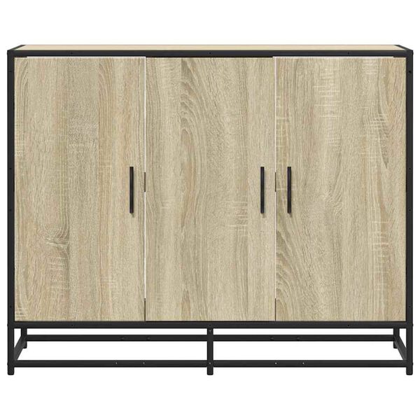 vidaXL Sideboard Sonoma Oak 94x35x76 cm Κατασκευασμένο ξύλο