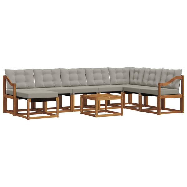 vidaXL &Sigma;&epsilon;&iota;&rho;ά &Kappa;&alpha;&nu;&alpha;&pi;έ &Epsilon;&xi;&omega;&tau;&epsilon;&rho;&iota;&kappa;&omicron;ύ 9 pcs &Phi;&upsilon;&sigma;&iota;&kappa;ό &kappa;&alpha;&iota; &Alpha;&nu;&omicron;&iota;&chi;&tau;ό &Gamma;&kappa;&rho;&iota;