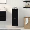 vidaXL Ντουλάπι Μπάνιου Μαύρη Οξυά 30 x 30 x 80 cm Επεξεργασμένο ξύλο
