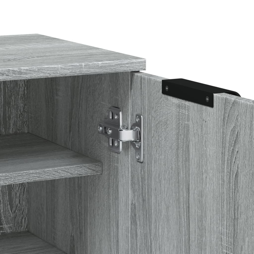 vidaXL Παπουτσοθήκη Γκρι Sonoma 59x35x100 εκ. από Επεξεργασμένο Ξύλο