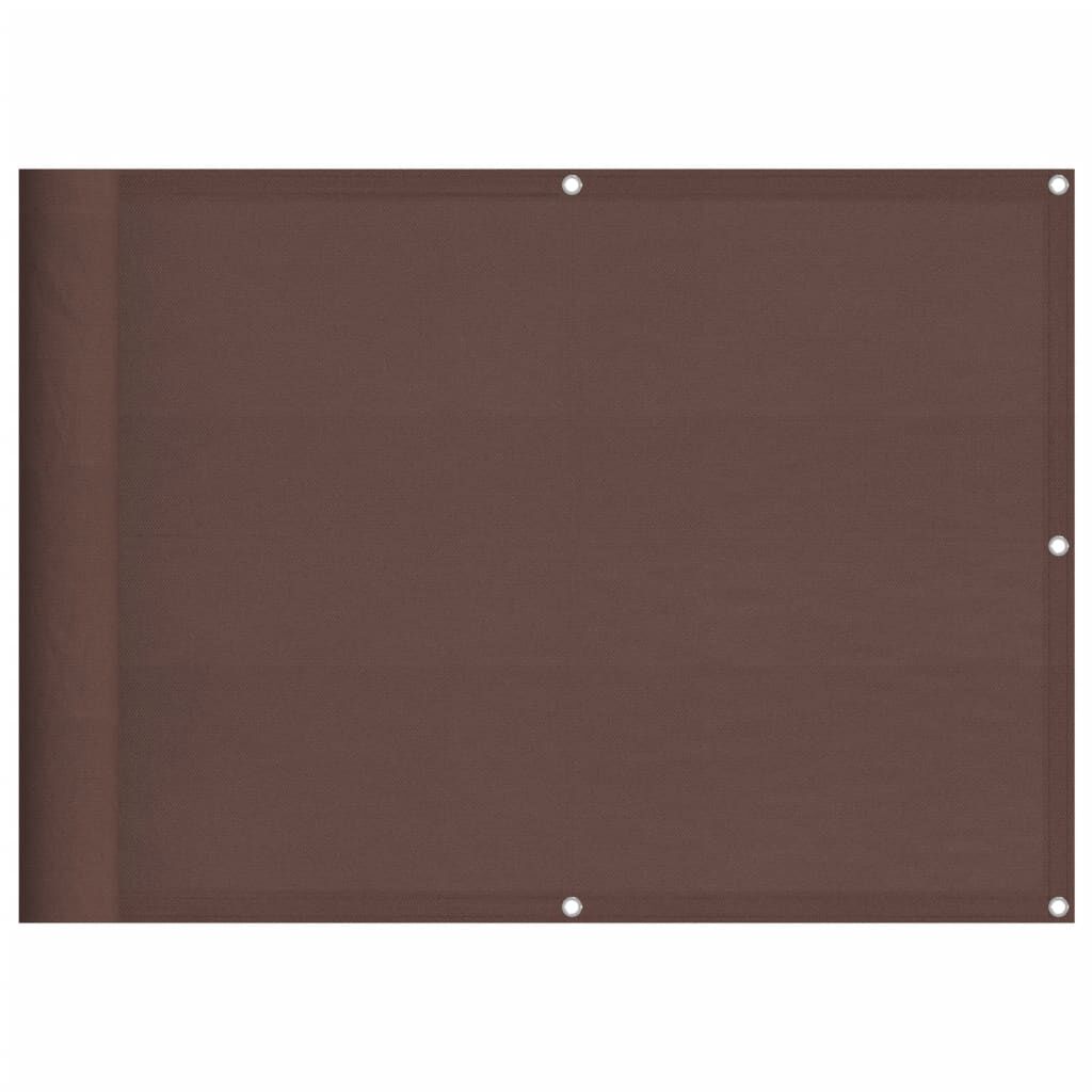 vidaXL Διαχωριστικό Βεράντας Καφέ 75x700εκ 100% Πολ. Ύφασμα Oxford