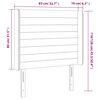 vidaXL Κεφαλάρι με Πτερύγια Ανοιχτό Γκρι 83x16x118/128 εκ. Υφασμάτινο