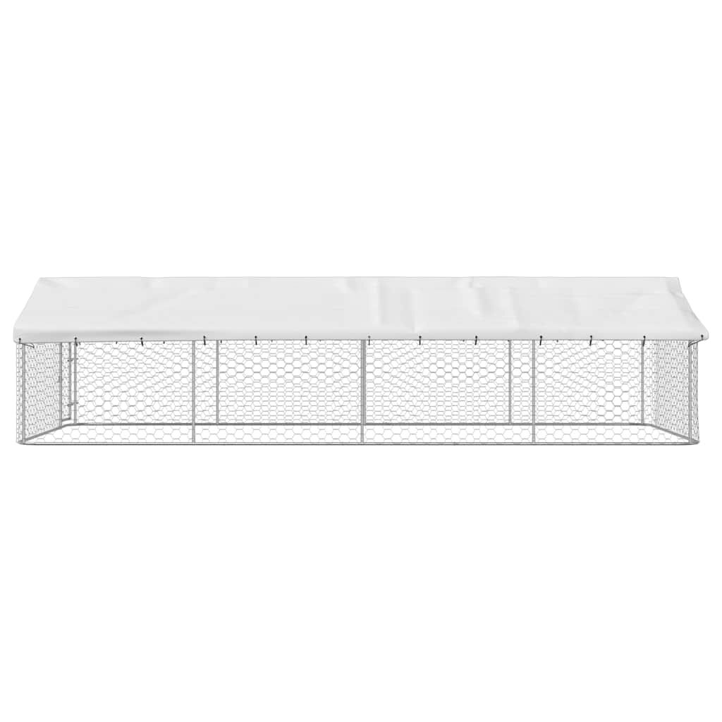 vidaXL Κλουβί Σκύλου Εξωτερικού Χώρου 600 x 300 x 150 εκ. με Στέγαστρο