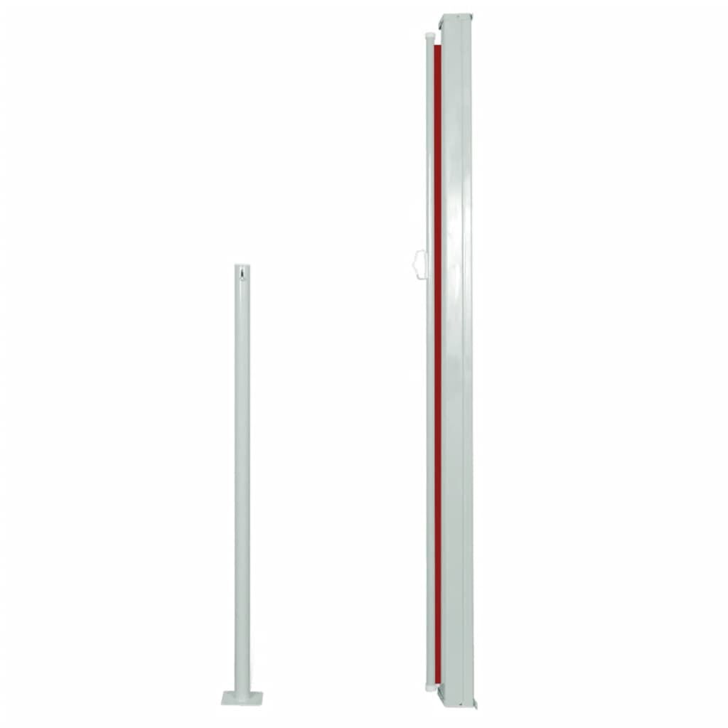 vidaXL Σκίαστρο Πλαϊνό Συρόμενο Κόκκινο 160 x 500 εκ.