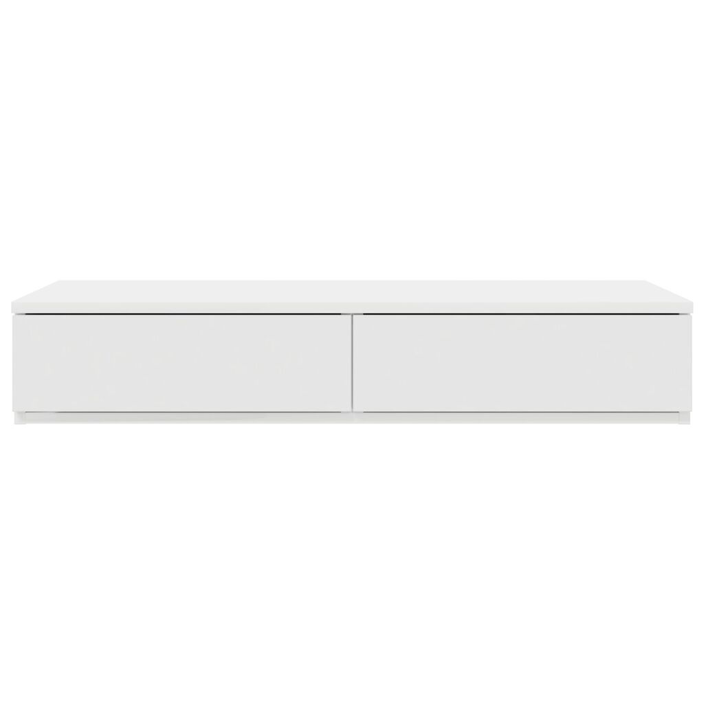 vidaXL Κιβώτια Κρεβατιών Λευκού Χρώματος 100x36,5x16,5 εκ. Φτιαγμένα από Ξύλο