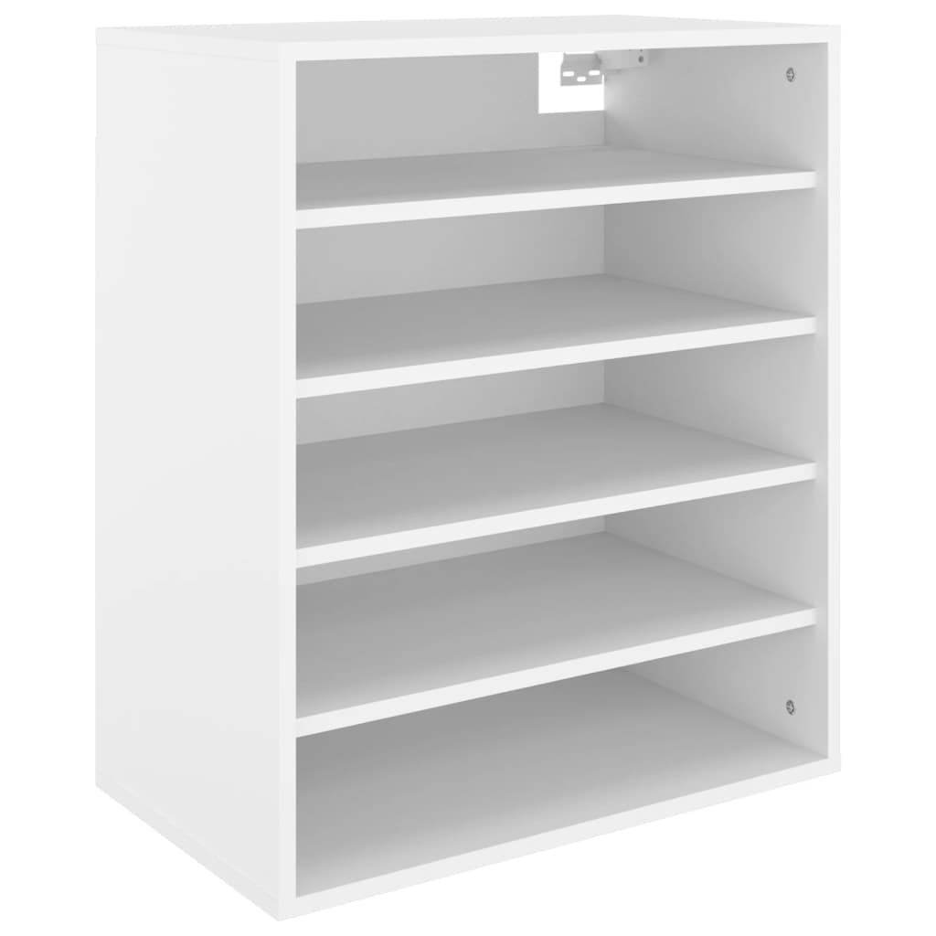 vidaXL Παπουτσοθήκη Λευκή 60 x 35 x 70 εκ. από Επεξ. Ξύλο