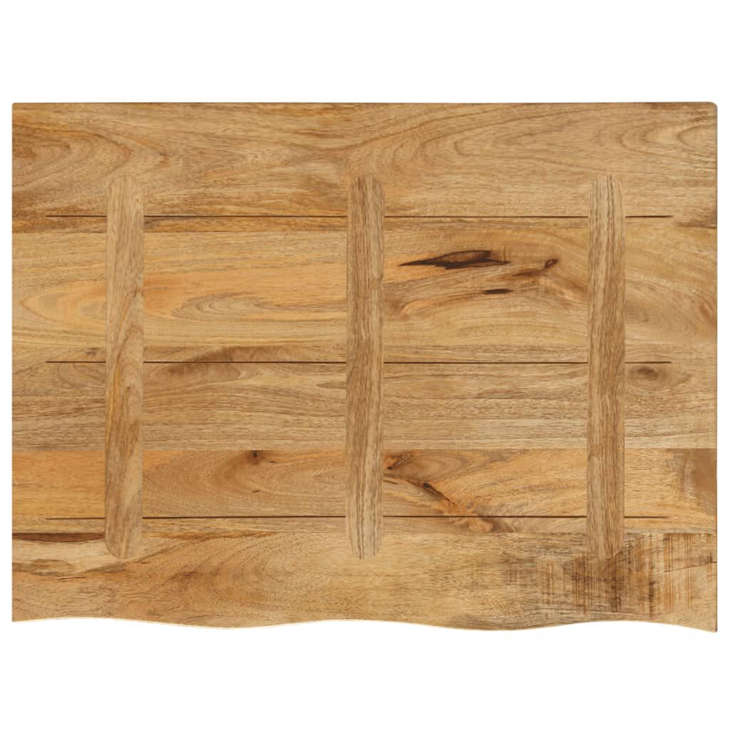 vidaXL Επιφάνεια Τραπεζιού 90x60x2,5 εκ. Live Edge Μασίφ Ξύλο Μάνγκο
