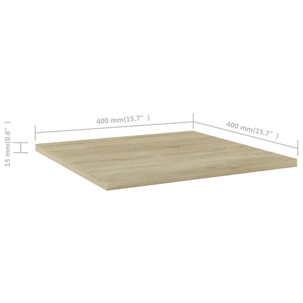vidaXL Ράφια Βιβλιοθήκης 8 τεμ. Sonoma Δρυς 40x40x1,5 εκ. Μοριοσανίδα