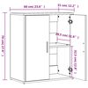 vidaXL Βοηθητικό Ντουλάπι Sonoma Δρυς 60x31x70 εκ. Επεξεργασμένο Ξύλο