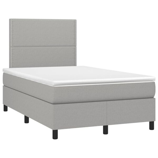 vidaXL &Kappa;&rho;&epsilon;&beta;ά&tau;&iota; Boxspring &mu;&epsilon; &Sigma;&tau;&rho;ώ&mu;&alpha; & LED &Alpha;&nu;.&Gamma;&kappa;&rho;&iota; 120x190&epsilon;&kappa;. &Upsilon;&phi;&alpha;&sigma;&mu;ά&tau;&iota;&nu;&omicron;