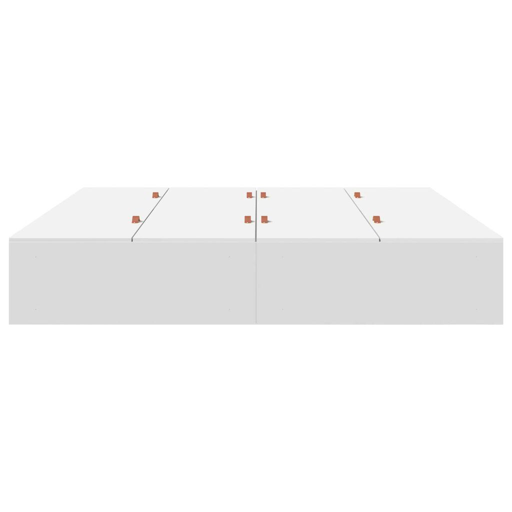 vidaXL Κρεβάτι αποθήκευσης Λευκό 200x200 εκ