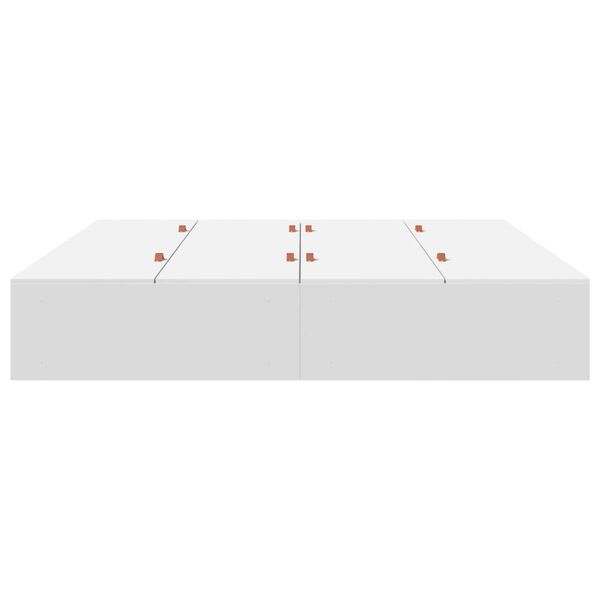 vidaXL Κρεβάτι αποθήκευσης Λευκό 200x200 εκ