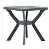 vidaXL Τραπέζι Bistro Ανθρακί 70 x 70 x 72 εκ. Πλαστικό