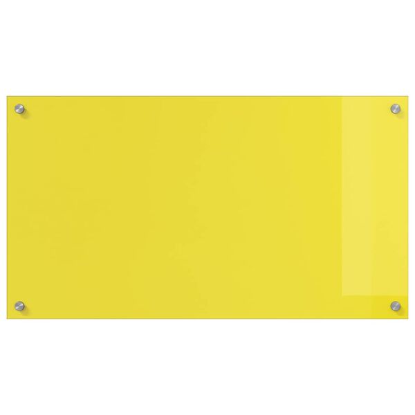 vidaXL Πίσω Πάνελ Κουζίνας 2 pcs Κίτρινο 90 x 50 cm σκληρυμένο γυαλί