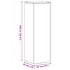 vidaXL Βάση φυτών 2 pcs Μαύρη Οξυά 33 x 33 x 100 cm Επεξεργασμένο ξύλο